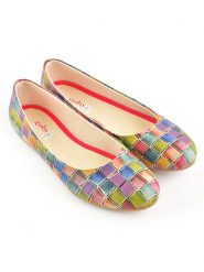 Goby Skórzane baleriny ze wzorem rozmiar: 35. Baleriny Goby, bez wzorów, bez obcasa. Za 173.99 zł.