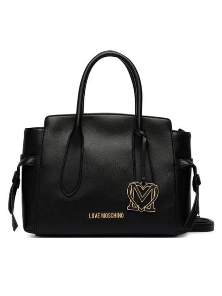 LOVE MOSCHINO Torebka JC4055PP1PLL0000 Czarny. Czarne torebki klasyczne Love Moschino, bez wzorów, ze skóry, bez dodatków. Za 816.99 zł.