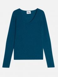 Just Cashmere Kaszmirowy sweter "Joan" w kolorze niebieskim rozmiar: M. Niebieskie swetry Just Cashmere, m, bez wzorów, z kaszmiru, bez ramiączek. Za 367.22 zł.