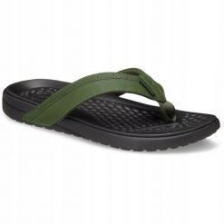 Japonki Dla Dorosłych Crocs Yukon Vista II LR Flip. Czarne klapki Crocs, bez wzorów, z materiału, bez obcasa. Za 239.99 zł.