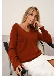 Just Cashmere Kaszmirowy sweter "Phoebe" w kolorze brązowym rozmiar: S. Brązowe swetry Just Cashmere, s, bez wzorów, z kaszmiru, bez ramiączek. Za 389.45 zł.