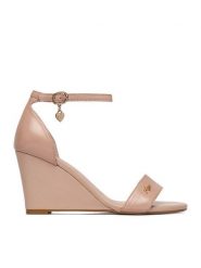 MEXX Sandały EO-CC2549-01 Różowy. Czerwone sandały Mexx, bez wzorów, ze skóry, bez obcasa, na koturnie, bez zapięcia. Za 299.99 zł.