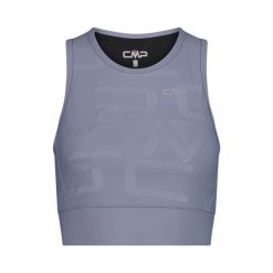 Damski tank top CMP. Szare topy CMP, bez wzorów, bez kołnierzyka, bez ramiączek. W wyprzedaży za 143.75 zł.