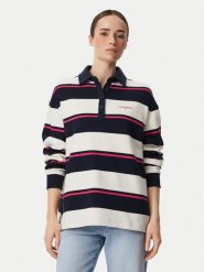 Tommy Jeans Polo Script Rugby DW0DW23303 Granatowy Relaxed Fit. Niebieskie koszulki polo Tommy Jeans, xs, bez wzorów, z bawełny, bez kołnierzyka, bez ramiączek. Za 449.99 zł.