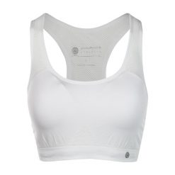 Biustonosz do jogi Athlecia. Białe bielizna sportowa ENDURANCE, xl, bez wzorów, z elastanu. Za 139.99 zł.