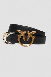 PINKO Czarny pasek damski Cobain Belt H3, Rozmiar S. Czarne paski Pinko, bez wzorów. W wyprzedaży za 519.99 zł.