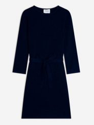 AUTHENTIC CASHMERE Kaszmirowa sukienka "Coniston" w kolorze granatowym rozmiar: M. Niebieskie sukienki AUTHENTIC CASHMERE, na co dzień, m, bez wzorów, z kaszmiru, bez kołnierzyka, bez ramiączek, midi, proste. Za 485.95 zł.