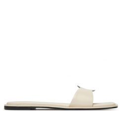 Klapki Calvin Klein. Klapki Calvin Klein, bez wzorów, bez obcasa. Za 259.99 zł.