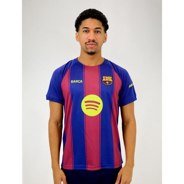 Koszulka domowa premium unisex FC Barcelona 25-26. Czerwone bluzki FC Barcelona, bez wzorów, sportowe, bez kołnierzyka, bez ramiączek. W wyprzedaży za 229.75 zł.