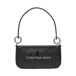 Torebka Calvin Klein Jeans. Czarne torebki klasyczne Calvin Klein Jeans, bez wzorów, z jeansu, bez dodatków. Za 239.99 zł.