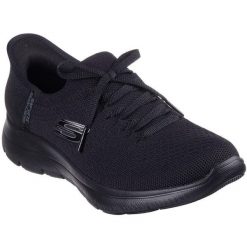 Adidasy Skechers Summits-new Daily, Kobiety. Czarne obuwie sportowe Skechers, bez zapięcia. W wyprzedaży za 390.00 zł.