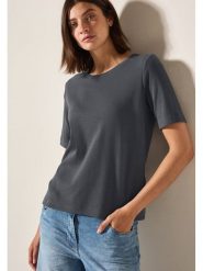 Cecil Koszulka w kolorze antracytowym rozmiar: XL. Czarne bluzki Cecil, xl, bez wzorów, z bawełny, bez kołnierzyka, bez ramiączek. Za 66.00 zł.