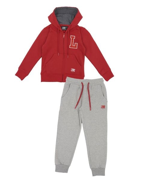 Bluza z kaptur na co dzień na siłownię. Czerwone bluzy LEONE 1947 APPAREL, bez wzorów, z dresówki, bez kaptura. Za 84.16 zł.
