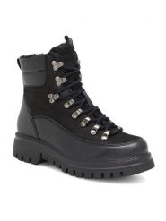 Lasocki Trapery WI23-TX76-16 Czarny. Czarne botki Lasocki, ze skóry. Za 279.99 zł.