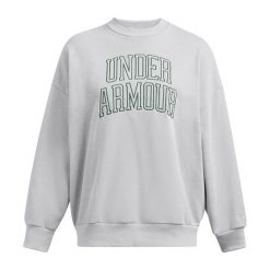 Bluza damska Under Armour Icon Heavyweight Terry Oversized Crew. Szare bluzy Under Armour, xs, bez wzorów, bez kaptura. Za 239.99 zł.