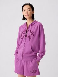 GAP Bluza w kolorze fioletowym rozmiar: L. Różowe bluzy sportowe GAP, l, bez wzorów, bez kaptura. Za 108.74 zł.