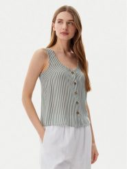 Vero Moda Top Bumpy 10325830 Zielony Standard Fit. Zielone topy Vero Moda, xs, bez wzorów, z wiskozy, bez kołnierzyka, bez ramiączek. Za 69.99 zł.