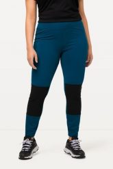 Damskie Legginsy turystyczne kieszeń na zamek błyskawiczny wysoka talia. Fioletowe legginsy Ulla Popken, plus size, bez wzorów, z elastanu, z podwyższonym stanem. Za 349.99 zł.