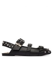 Liu Jo Baleriny Birgitte 12 SA6041 PX650 Czarny. Czarne baleriny Liu Jo, bez wzorów, ze skóry, bez obcasa. Za 729.99 zł.