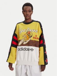 Adidas Bluza Archive Cycling JW0147 Żółty Oversize. Żółte bluzy Adidas, xl, bez wzorów, z bawełny, bez kaptura. Za 799.99 zł.