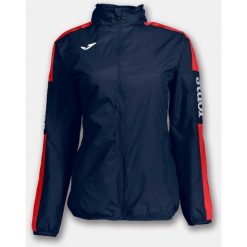 Damska kurtka przeciwdeszczowa Joma Championship IV granatowo-czerwona XS. Czerwone kurtki sportowe Joma, na wiosnę, xs, bez wzorów, z kapturem. Za 169.99 zł.