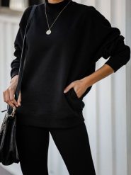 LA Angels Sweter w kolorze czarnym rozmiar: L. Czarne swetry LA Angels, l, bez wzorów, bez ramiączek. Za 118.84 zł.