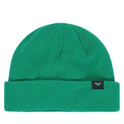 Czapka Roxy. Zielone czapki Roxy, bez wzorów. Za 89.99 zł.