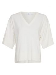 MOSS COPENHAGEN Sweter "Eslina Rachelle" w kolorze białym rozmiar: S/M. Białe swetry Moss Copenhagen, m, bez wzorów, bez ramiączek. Za 96.14 zł.