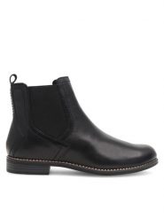 Lasocki Sztyblety ARC-LINDA-14 Czarny. Czarne botki Lasocki, bez wzorów, z materiału, bez obcasa, na płaskiej podeszwie, bez zapięcia. Za 219.99 zł.