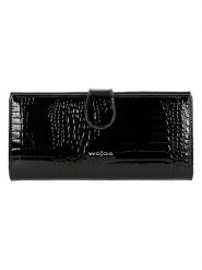 Wojas Skórzany portfel w kolorze czarnym - 19 x 9 x 3 cm rozmiar: onesize. Czarne portfele Wojas, bez wzorów, z materiału. Za 209.82 zł.