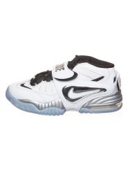Nike Skórzane sneakersy "Air Adjust Force" w kolorze srebrno-biało-czarnym rozmiar: 41. Białe trampki Nike, bez wzorów, za kostkę, bez zapięcia. Za 308.18 zł.