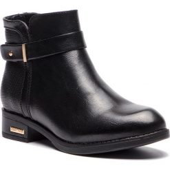 Botki JENNY FAIRY W15AW179-7. Czarne botki Jenny Fairy, bez wzorów, ze skóry ekologicznej, bez obcasa, bez zapięcia. Za 119.99 zł.