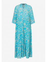 More & More Sukienka w kolorze beżowo-turkusowym rozmiar: 36. Brązowe sukienki More & More, na imprezę, s, bez wzorów, z wiskozy, klasyczne, bez kołnierzyka, bez ramiączek, maxi. Za 199.49 zł.