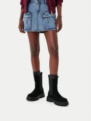 G-Star Raw Sztyblety EO-YASEMIN-70861S Czarny. Czarne botki G-Star, bez wzorów, ze skóry, bez obcasa, na płaskiej podeszwie, bez zapięcia. Za 479.99 zł.