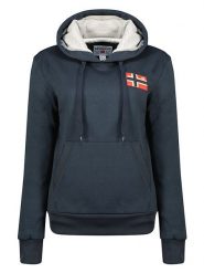 Geographical Norway Bluza "Genifer" w kolorze granatowym rozmiar: XL. Niebieskie bluzy Geographical Norway, xl, bez wzorów, z kapturem. Za 92.21 zł.