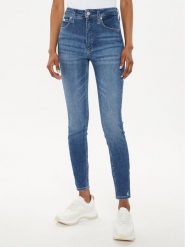 Calvin Klein Jeans Jeansy J20J223651 Niebieski Super Skinny Fit. Niebieskie jeansy Calvin Klein Jeans, bez wzorów. Za 139.99 zł.