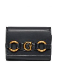 Guess Mały Portfel Damski Izzy RW1600 P4101 Czarny. Czarne portfele Guess, z aplikacjami, ze skóry. Za 119.99 zł.