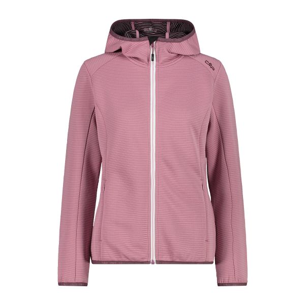 Bluza damska z kapturem CMP. Czerwone bluzy CMP, xs, bez wzorów, z polaru, z kapturem. Za 219.99 zł.