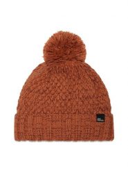 Jack Wolfskin Czapka Highloft Knit 1908011 Pomarańczowy. Brązowe czapki Jack Wolfskin, bez wzorów, z materiału. Za 159.99 zł.