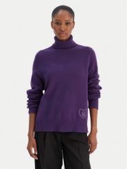 Liu Jo Golf MF5445 MS76L Fioletowy Regular Fit. Fioletowe golfy Liu Jo, l, bez wzorów, z syntetyku, bez ramiączek. Za 769.99 zł.