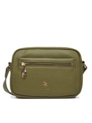 Beverly Hills Polo Club Torebka CEO-BHPC-C-004-08 Zielony. Zielone listonoszki Beverly Hills Polo Club, bez wzorów, z materiału, bez dodatków. Za 199.99 zł.