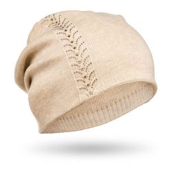 Czapka zimowa Peterson PTN HAT-03 beżowa. Brązowe czapki Peterson, bez wzorów, z materiału. Za 47.50 zł.