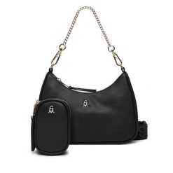 Torebka Steve Madden. Czarne torebki klasyczne Steve Madden, bez wzorów, bez dodatków. Za 429.99 zł.