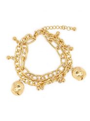 MOODE Bransoletka "Hanane" z elementami ozdobnymi rozmiar: onesize. Żółte bransoletki MOODE, ze stali. Za 106.13 zł.