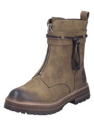 Rieker Botki w kolorze khaki na obcasie rozmiar: 41. Brązowe botki Rieker, bez wzorów, bez obcasa, na obcasie, bez zapięcia. Za 194.95 zł.