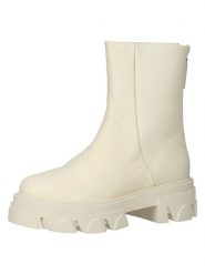 Steve Madden Skórzane botki w kolorze kremowym rozmiar: 38. Brązowe botki Steve Madden, bez wzorów, bez obcasa, na platformie, bez zapięcia. Za 282.99 zł.