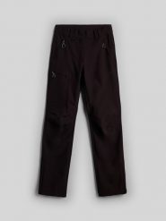 4F Spodnie trekkingowe softshell wiatroodporne damskie - brązowe M. Brązowe spodnie narciarskie 4f, m, bez wzorów, z softshellu. Za 399.99 zł.
