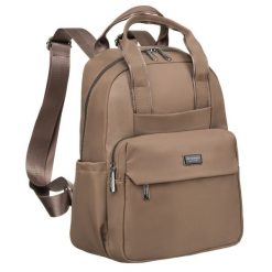 Plecak damski Peterson PTN CPY-03 beżowy. Brązowe plecaki bez wzorów. Za 99.99 zł.