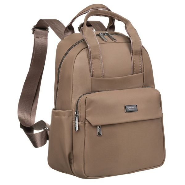 Plecak damski Peterson PTN CPY-03 beżowy. Brązowe plecaki bez wzorów. Za 99.99 zł.