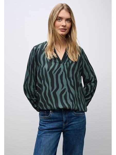 Cecil Bluzka w kolorze zielonym rozmiar: 40. Zielone bluzki Cecil, bez wzorów, z wiskozy, bez kołnierzyka, bez ramiączek. Za 126.99 zł.